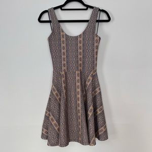 Pull and Bear Strappy Print Sun Dress